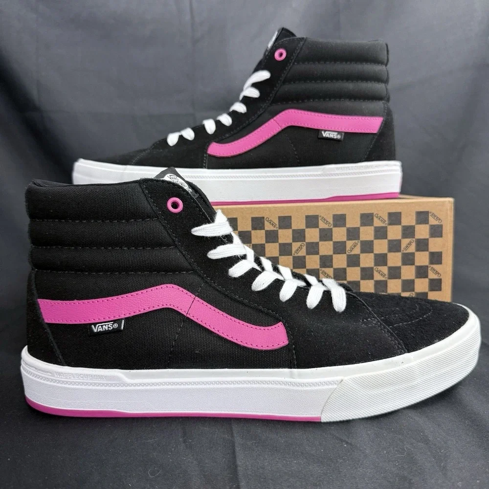 Vans BMX Sk8-Hi Black Magenta Size US 13 Men's New VN0005V0KMN Rare Sneakers
